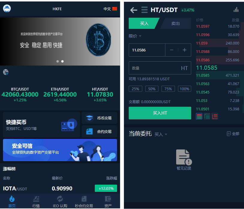 （去授权+去加密）仿火币模式交易所源码+VUE源码可二开 法币交易|币币交易|合约交易|期权交易+LEO认购运营