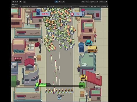 Unity3d 类似僵尸开炮源码